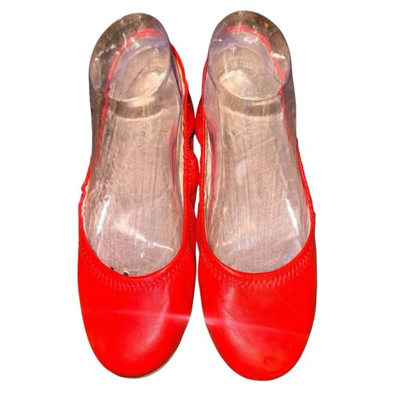 BCBG Generation Shoes Ballet Flats Scrunch Tomato Red Women’s Size 7 - Picture 3 of 6